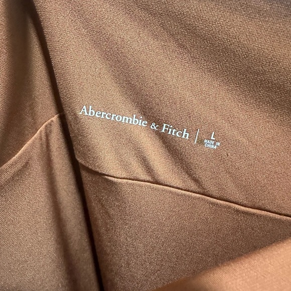 Abercrombie & Fitch Cowl Back Halter Mini Dress Size Large EUC - Picture 5 of 5